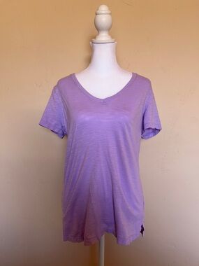 Felina Lavender V-Neck Short Sleeve Tee